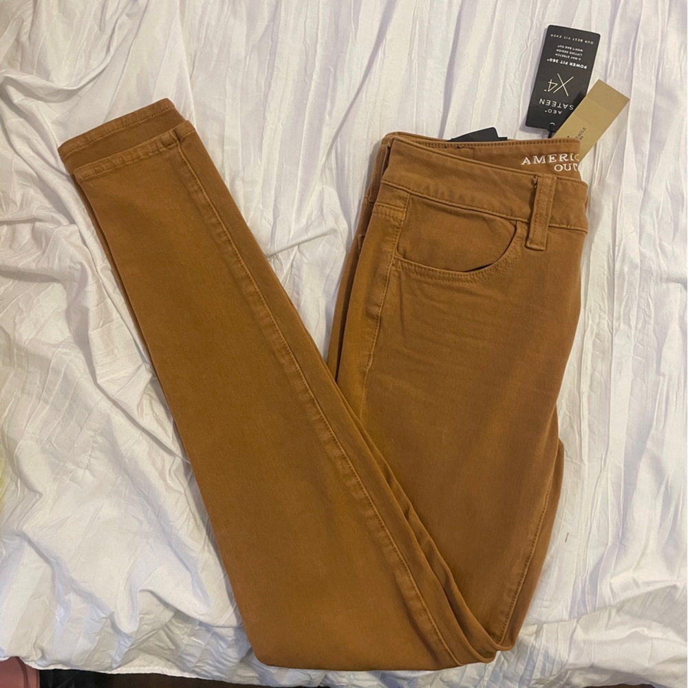 American Eagle Outfitters tan jeggings